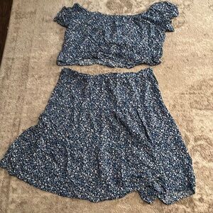 Crop skirt set​